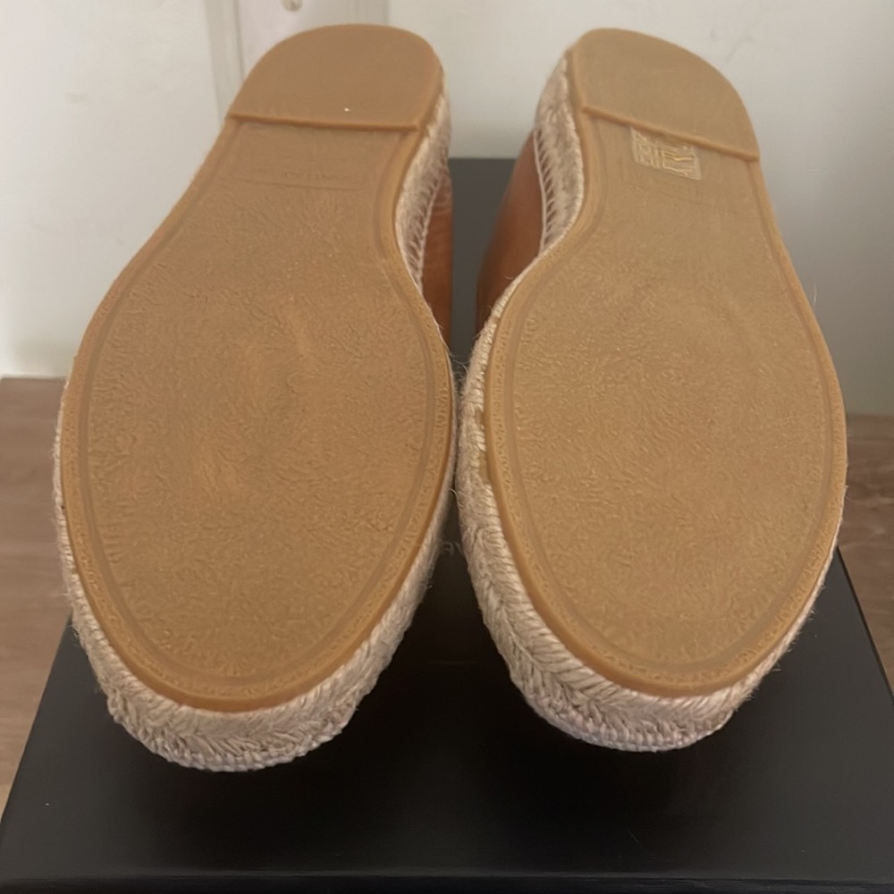 Brand New Saint Laurent Brown Leather Espadrille - Picture 6 of 7